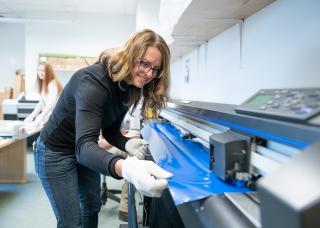 staff using equipment