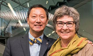 Santa Ono and Julie Ovenell