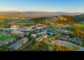 Aerial photo of UBC Okanagan