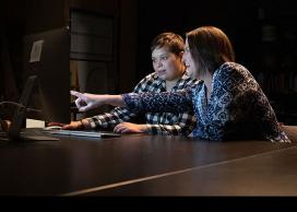 Rachelle Hole working with youth in Transitioning Youth with Disabilities and Empowerment project