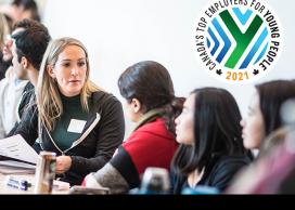 Young people working together