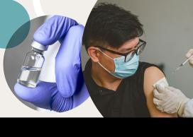 Person getting vaccinated