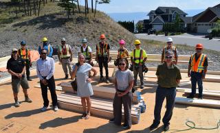 UBCO’s Dr. Shahria Alam, front row, second from left, is part of the collaboration between Okanagan College and UBCO for phase 2 of the Wilden Living Lab
