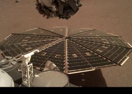 InSight’s 2.2-meter-wide solar panels