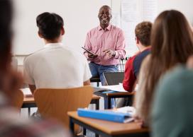 Educator in classroom 
