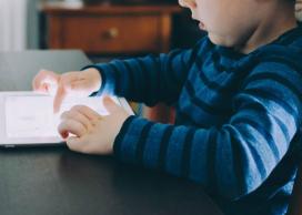 Child using screen after concussion