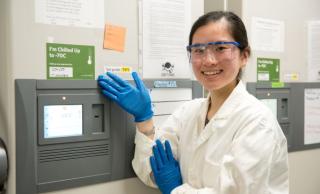 Green Labs staff member