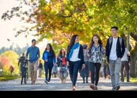 Walking at Vancouver campus