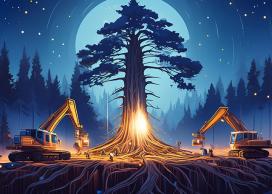 Deforestation graphic